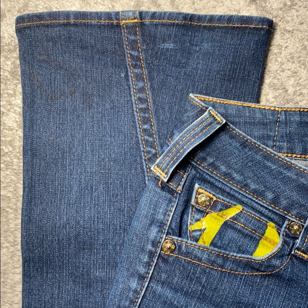 TRUE RELIGION Jeans women's Bootcut logo Size 28 - Picture 8 of 11